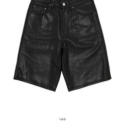 Supreme Leather Baggy Shorts