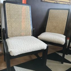 Cane Dining Chair Set
