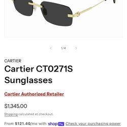 Authentic Cartier CT0271S Sunglasses