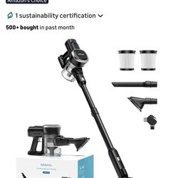 Lubluelu Cordless Vacuum Cleaner, Max 50 Mins Runtime, Stick Vacuum with Touch Screen,Lightweight 