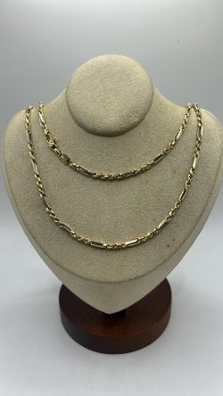 28” 14k Yellow Gold Figarope Chain