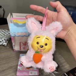 AUTHENTIC Miniso Winnie the Pooh Disney Vinyl Plush Pendant Bunny Lapin