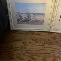 Set Up Two Beach Scene Pictures