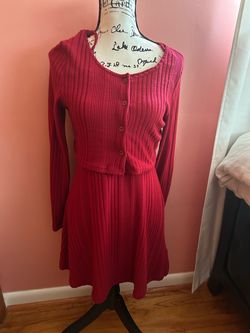 Woman’s red short length dress size medium size 6