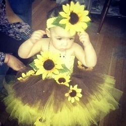 Sunflower tutu dress
