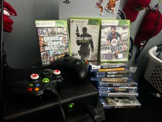 Xbox360-with 2 controllers and charger