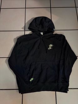 Nike hoodie with green embroidery