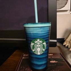Starbucks 2021 Summer Blue Wave Tumbler