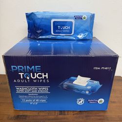 Wipes, adult washcloth wipes, super thick, X-large size