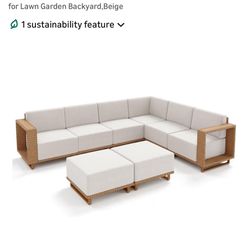 L Shaped Patio Furniture,Outdoor Rattan Wicker