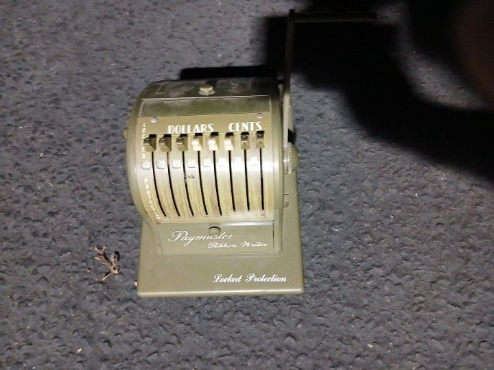 Vintage paymaster machine collectibles