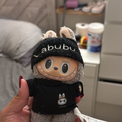 Authentic Labubu Macron Sesame Bean With Clothes