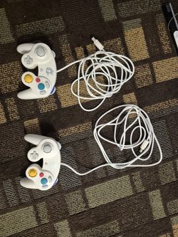 White Super Smash Bros GameCube Controllers