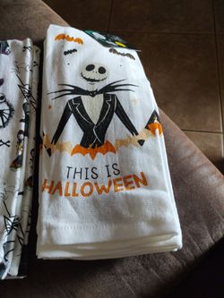 Nightmare before Christmas 2 piece kitchen towels new