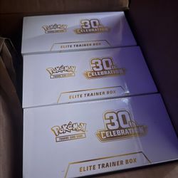 Pokèmon 30th Anniversary Sealed ETBs