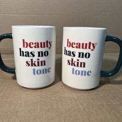 Set Of 2 Mugs - Beauty Has No Skin Tone