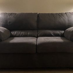 Gray Loveseat 