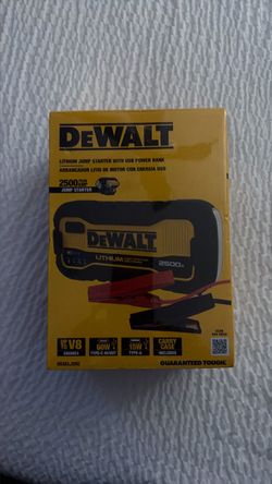 DEWALT 2500A Lithium Jump Starter with USB Power Bank
