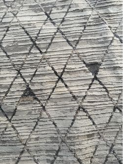 Barmond 17 x 20 Gray/White Area Rug