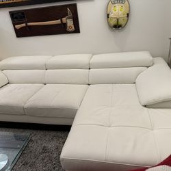 Nice White Couch with Chase Lounge