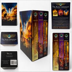 Rick Riordan Kane Chronicles Complete Series 3 Book Paperback Box Set Disney