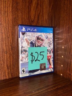 Blue PlayStation 4 & 5 Video Game PS4 PS5 Madden NFL 17 Football