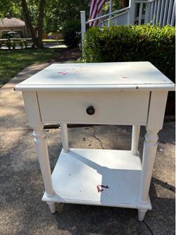 White nightstand