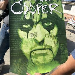 Sign Autographed Alice Cooper Poster