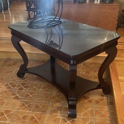 Antique Empire Dark Wood Table