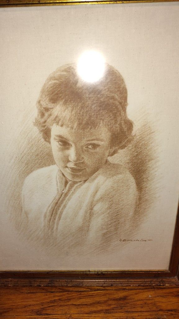 1962 Original Pencil Etching Artwork