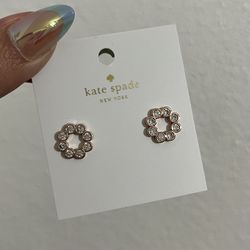 Kate Spade Circle Earrings Rose Gold
