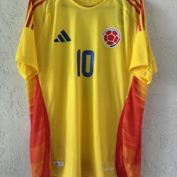 Adidas Men's Colombia 2024 Authentic Home Jersey BNWT James Rodriguez IP8280 XL
