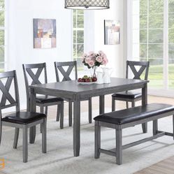 Dining Table Set With Bench 