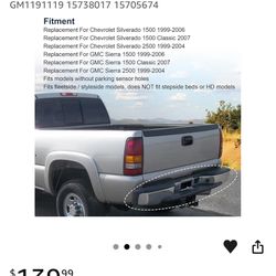 Rear Step Bumper Assembly Replacement For Chevy Chevrolet Silverado GMC Sierra 1 Classic 1 Truck Chrome Steel Back Step Bumper Replac