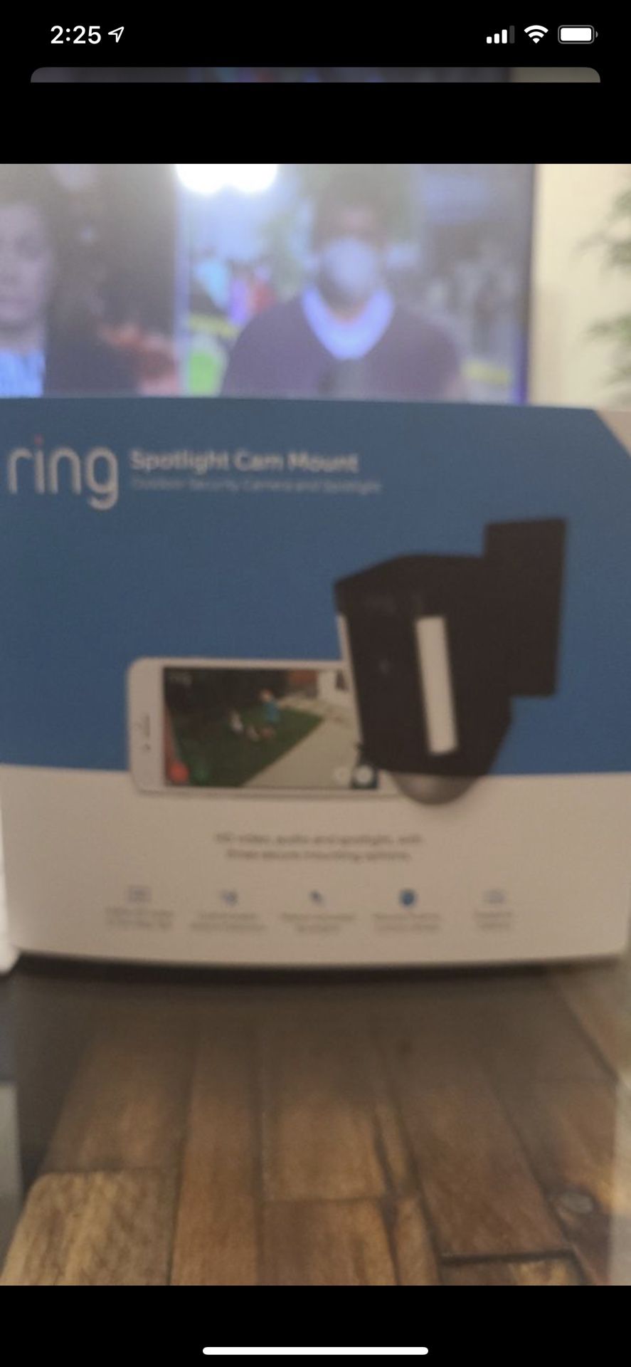 Ring spotlight cam mount