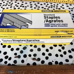Case of Stanley standard 5000 staples