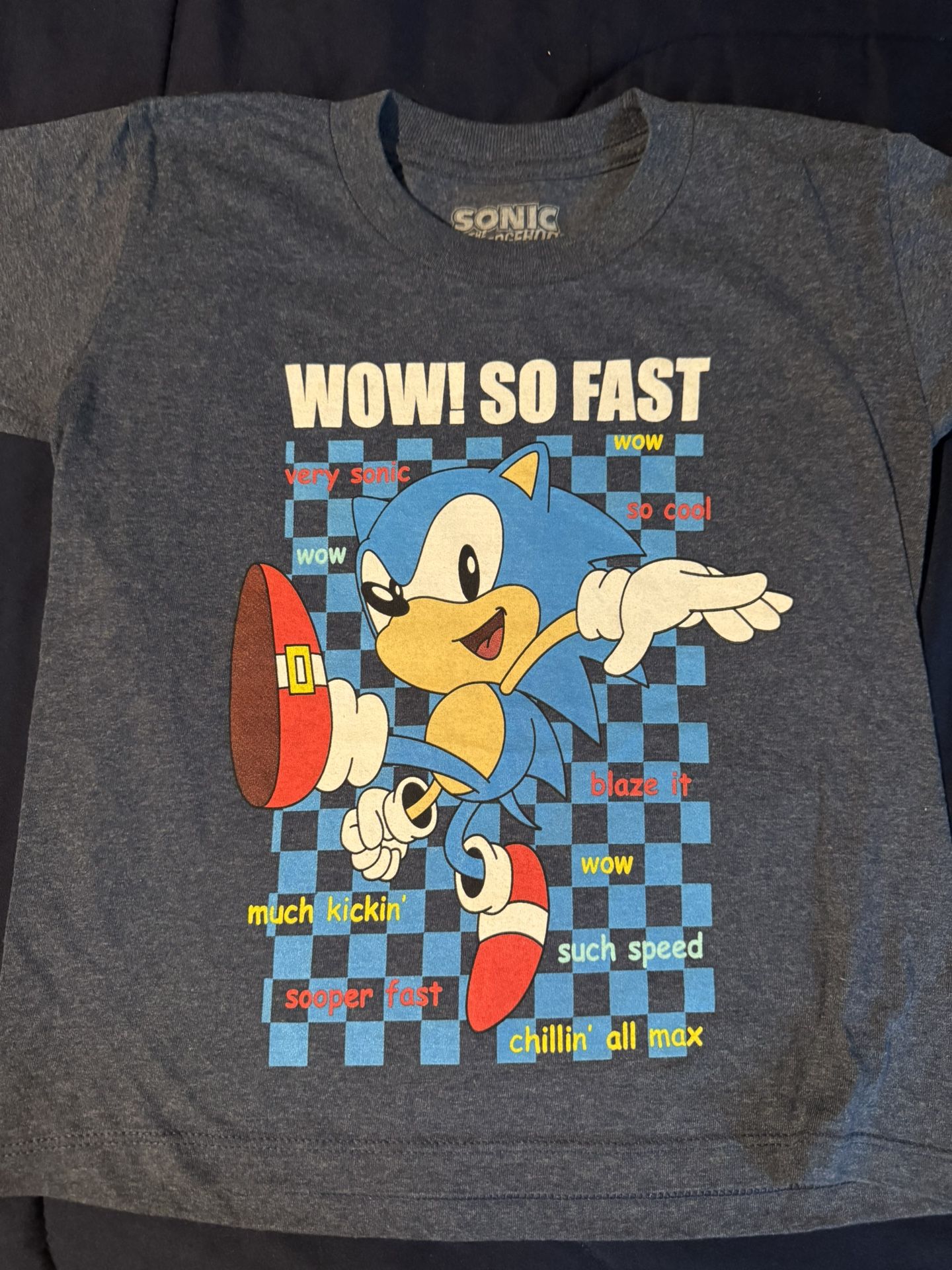 Sonic The Hedgehog Boy Shirt (Wow! So Fast)