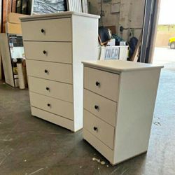 DRESSER AND MATCHING NIGHT STAND