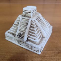 Cancun Mayan Pyramid Replica 3 Inch Statue Figurine