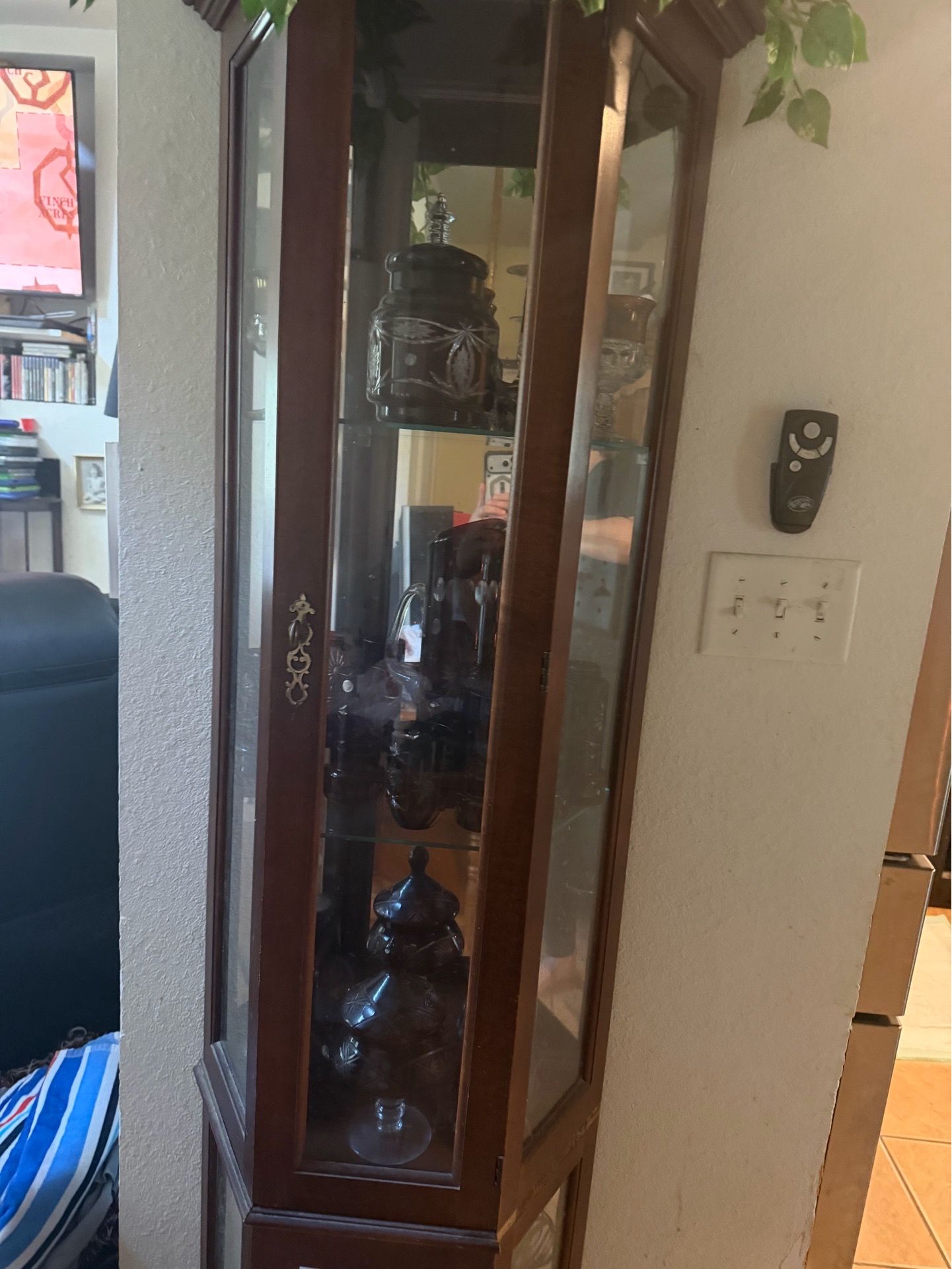 Antique cabinets with antique glass