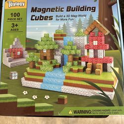 100PCS Magnetic Blocks-Build Mine Magnet World Set