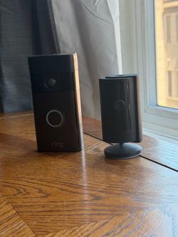 Ring doorbell and indoor cam