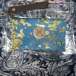 New Real Leather Western Wristlet And Wallet