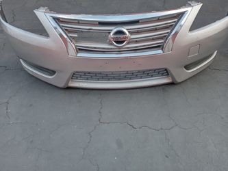 2013-2015 Nissan Sentra Front Bumper With Fog Lights Accessories Oem.