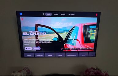 Samsung 70” with Attached Tv mount