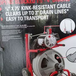 K400 powered drain cleaner