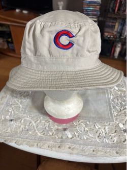 MLB CHICAGO CUBS BEIGE BUCKET HAT ONE SIZE