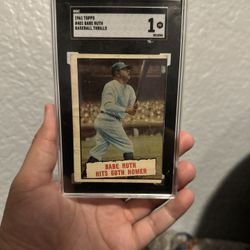 1961 TOPPS #401 BABE RUTH YANKEES