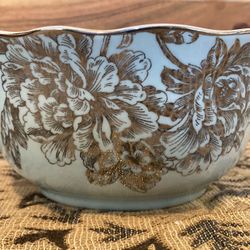 Gorgeous 222 Fifth Turquoise And Silver Bowl 