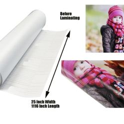 Cold Laminating Film Glossy Roll Vinyl Cold Laminating  Roll 25"x93'